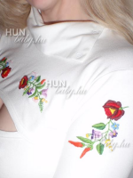 Női pulóver-garbó nyakas, extra tekoltázzsal - magyaros 